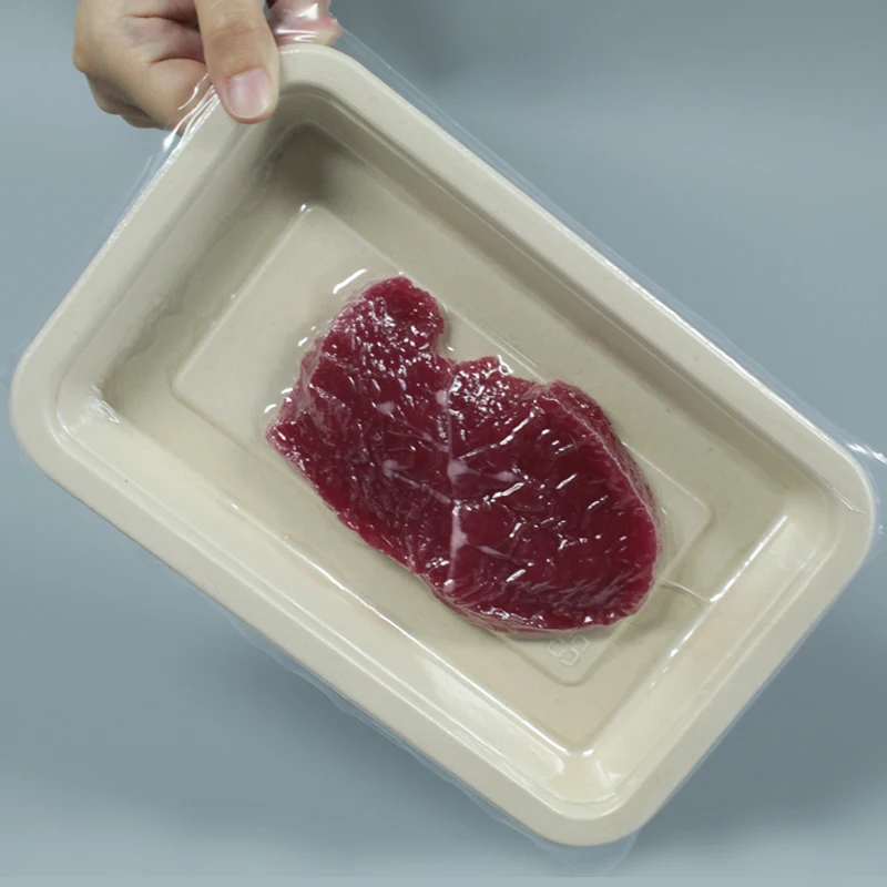 Food Grade Puncture Proof Vacuum Skin Packaging Film For Seafood Cooked Food Meat Etc