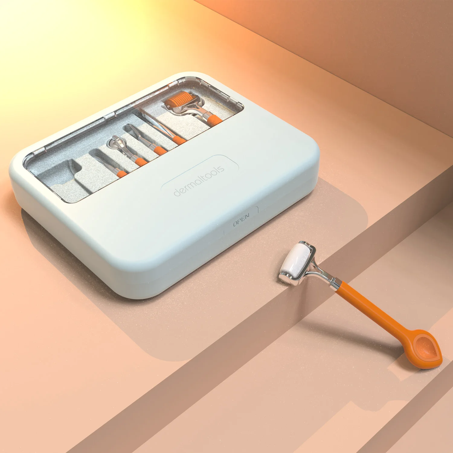 Portable Multifunctional 6-in-1 Beauty Tool Kit 540 Derma Roller & Ice Roller Facial Skin Rejuvenation Removal Handheld Home Use