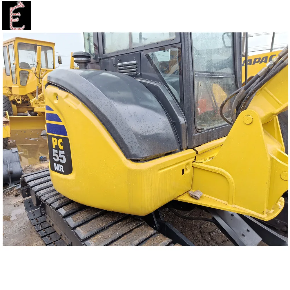 Japan made used Komatsu PC55MR-2 mini excavator used pc55/pc01/pc15 crawler excavator wholesale with spare parts