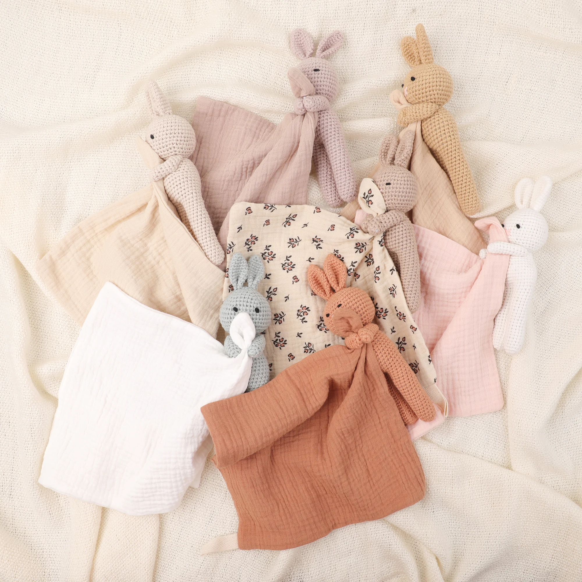 100% хлопковое комфортное пушистое одеяло с кроликом