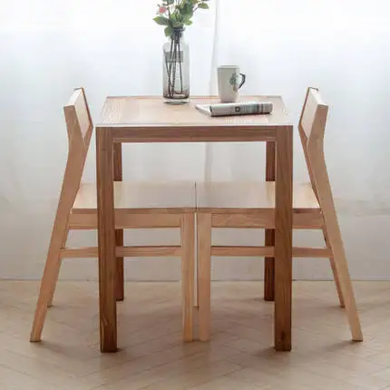 Dining Room Furniture Table Set 2 Chairs Wooden Restaurant Coffee Table And Chair