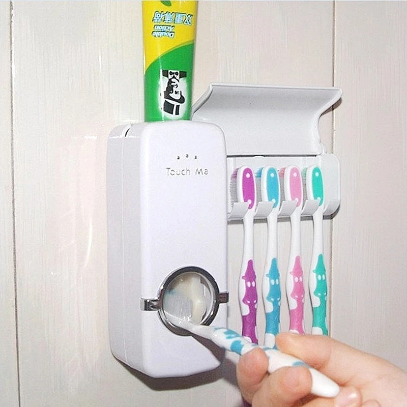 Wall Mounted Toothbrush Bolder Toothpaste Dispenser Toothbrush suits