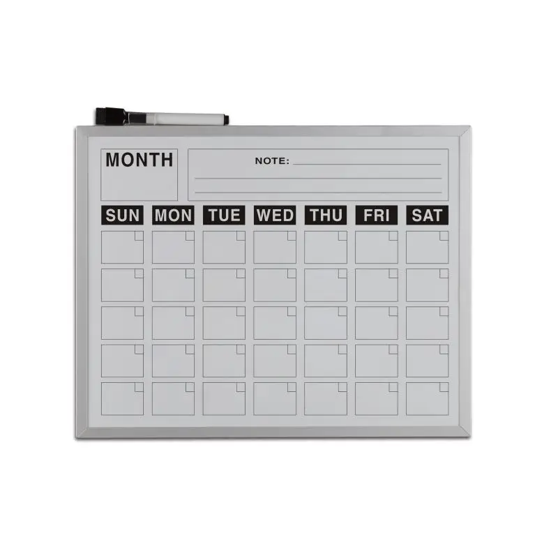 OEM & ODM Factory Wholesale Custom 12x16 Inches Weekly Planner Whiteboard Magnetic Dry Erase Message Calendar Drawing Board