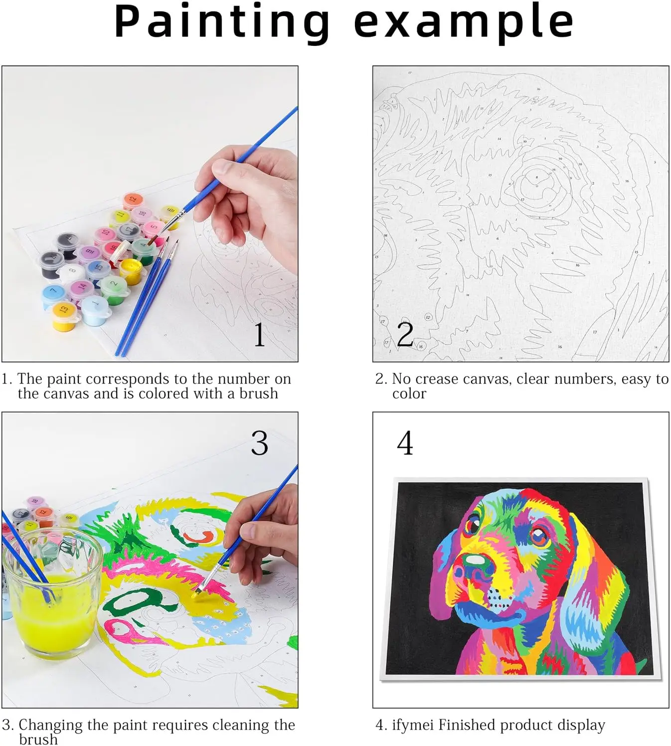 Suitable for children and adult beginners,DIY gift canvas Painting by numbers ,30 x 40cm colored cats and butterflies