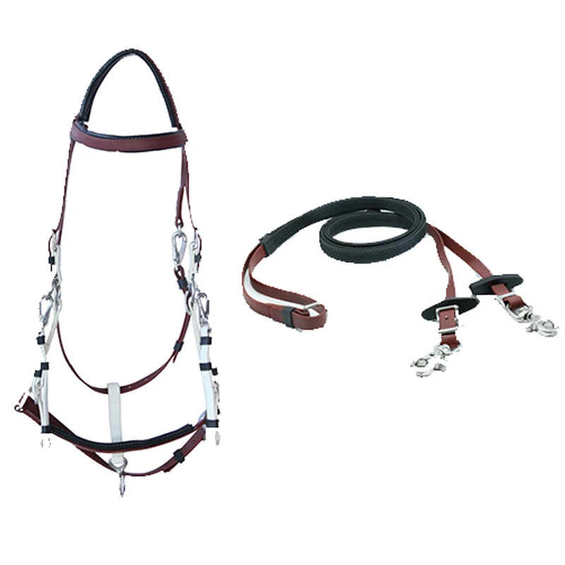 Wholesale Durable Nylon Horse Bridle Halter Waterproof PVC Material Western Saddle Patchable Colors Endurance Horse Racing Rein