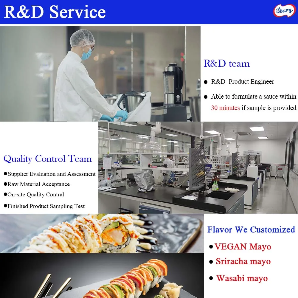 1kg 480g 150g Japanese Mayonnaise for Sushi Beary Brand BRC-A IFS BSCI Japanese Mayonnaise 65%