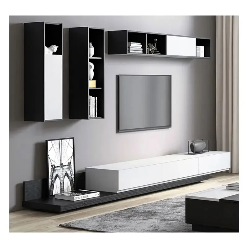 Modern Living Room Furniture Wooden Furniture Melamine MDF TV Cabinet TV Stand Coffee Table Sideboard