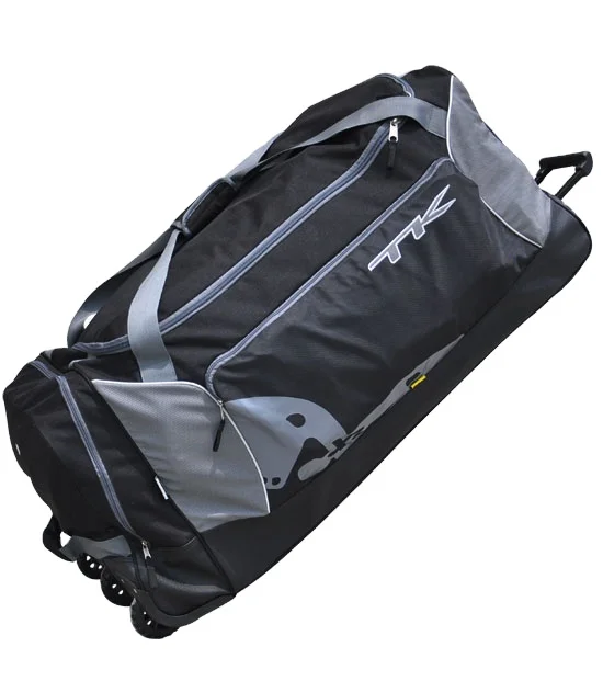 Rolling baseball helmet boot bat equipment travel bag