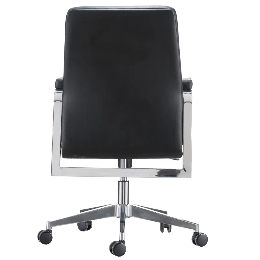 Luxury 350 Aluminum Alloy Chassis 360 Degree Swivel Genuine Leather Executive Gaming Chair Revolving Feature PU Office Chair