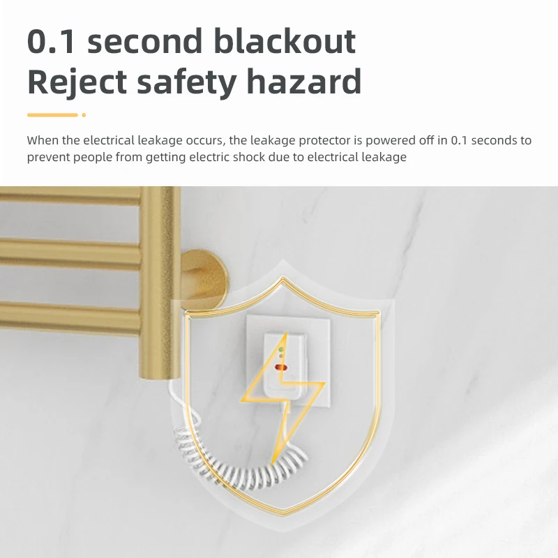 Hotel Home Bathroom Electric Tower Rail Heaters Smart Control Towel Warmers