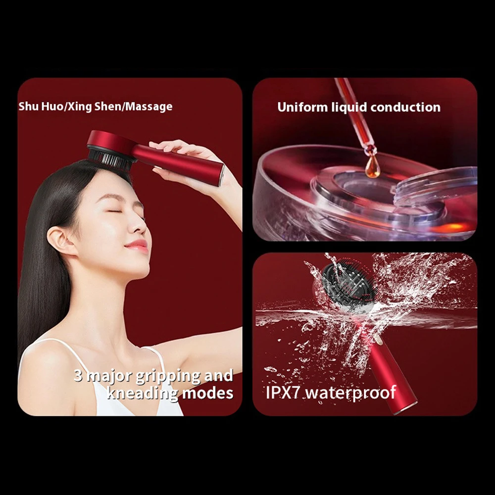 KV New Product Ideas 2024 Scalp Massage Comb Hair Growth Machine for Hair Loss Hair Growth Comb for Women