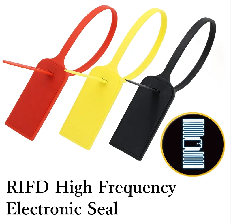 15inch 380mm High security Pull Tight RFID Plastic Seal Tamper Seals Truck Container Security Plastic Seal for Products