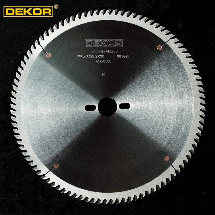 DEKOR 300x3.2/2.2x96T PCD circular saw blade for sliding table machine nanxing jidong holzma