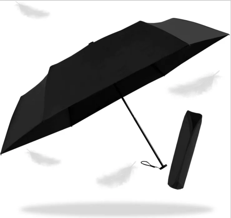 Fine Ocean World lightest Colorful 5 Ribs Carbon Fiber Glass Customized Travel Rain Umbrella