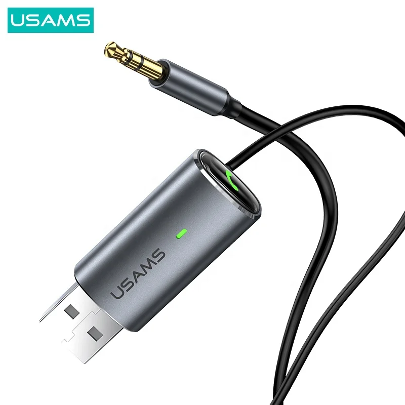 USAMS SJ504 беспроводной передатчик и приемник BT5.0 USB 3 5 мм аудио адаптер для