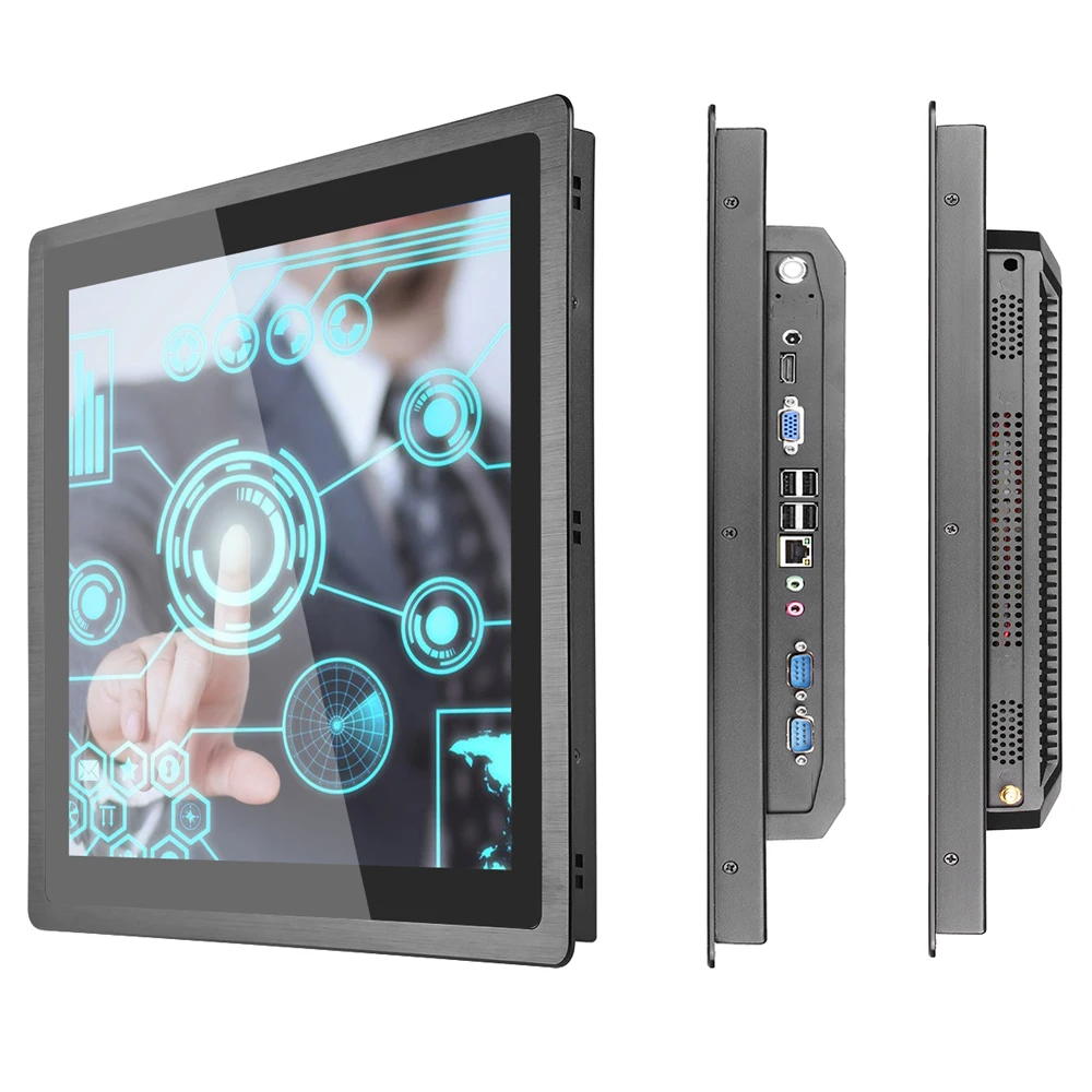 19 Inch 4:3 Embedded all in one industrial pc Rugged Anti Interference Flat Touch Screen Industrial PC