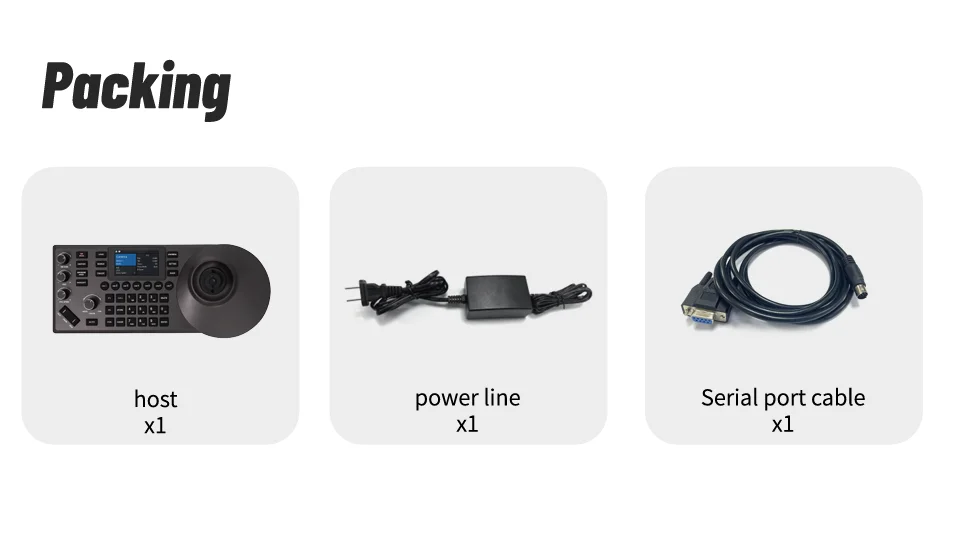 DAIPU CCU-106 NDI RS232/485/422 PTZ IP Joystick Controller for Video Live Streaming PTZ Camera