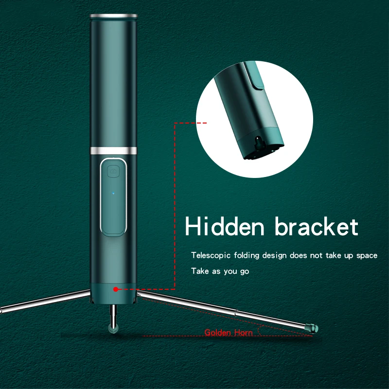 
Reenwee Gimbal Selfie Stick With Tripod Stand 3 in 1 Multifunction Wireless Portable Selfie Stick palo selfie For Smart Phone 