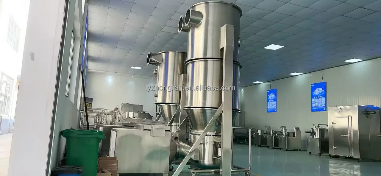 High Efficiency Vertical Fluid Boiling Bed Dryer/Fluidized bed drying machine for Milk Juice Powder Granules