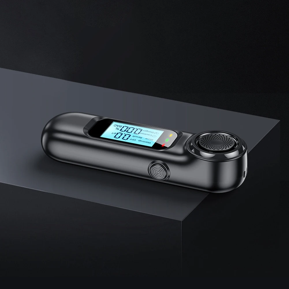 Rechargeable Portable Digital Non-Contact Breathalyzer Air Blowing Detector Alcohol Tester