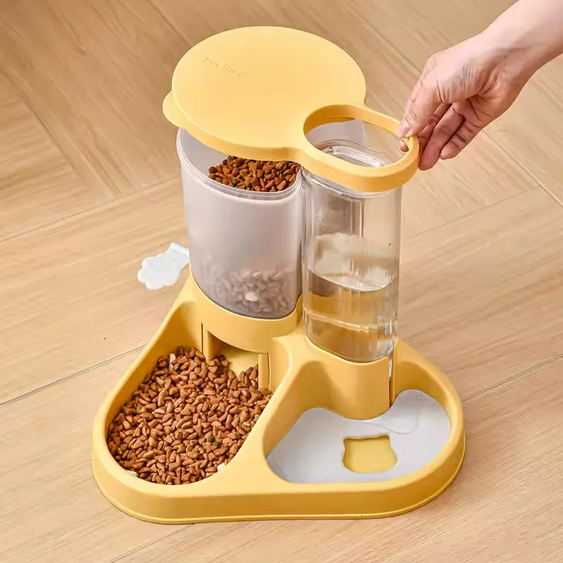 Wholesale Pet Dog Automatic Feeder Cat Automatic Drinker Dog Bowl Cat Basin Water Feeding Combination Bowl