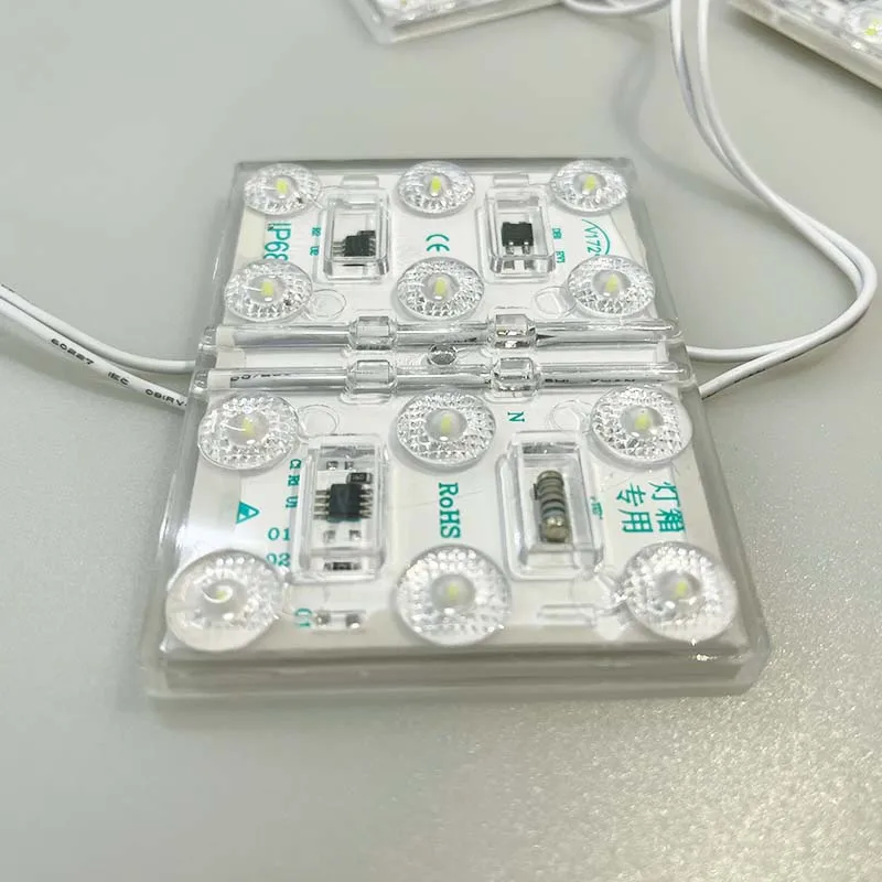 AC Lossless Blockchain LED module 220v 110v 3030 Smd With lens waterproof IP68 Special for lightbox