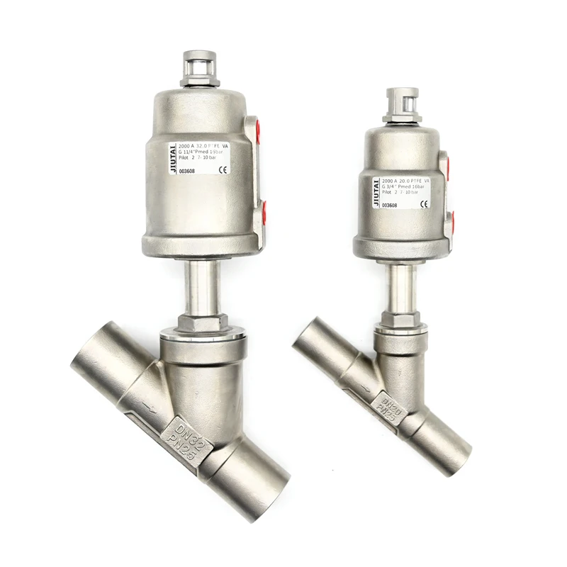 JTAIV 304/316L water level controller All stainless steel welding clamp pneumatic angle seat valve