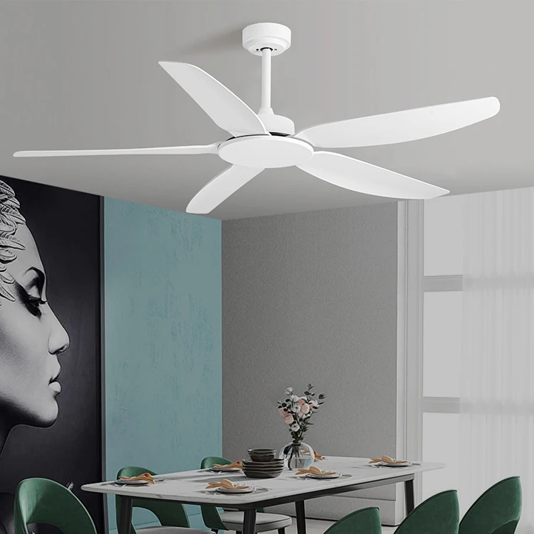 Low Price Wholesale 58 Inch Pure Copper DC Motor Remote Control Silent Modern ABS 5 Blades Ceiling Fan