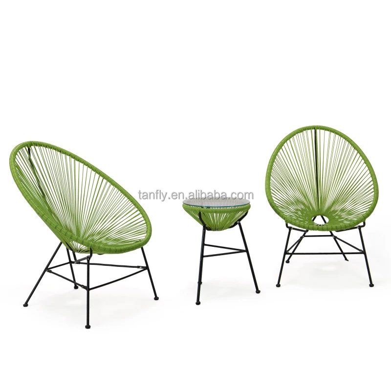 Rattan Furniture Patio Use Papasan Chair Cane Acapulco Rosary Wicker Chair Outdoor Garden