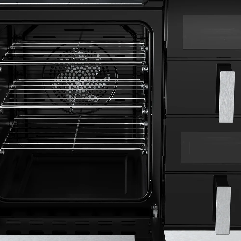 China Manufacturer New Design Kitchen Appliances 30 Inch Range With Air Fryer