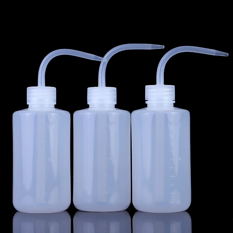 250ml 500ml Bend Mouth plastic Ldpe Squeeze Tattoo Plant Watering wash Bottle