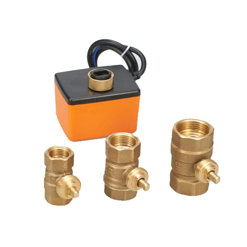 Winner Winvall PPAP Standard 220V Electric Floating Valve 2 Way AC Motor Actuator Operated Motorized Brass Ball Valve