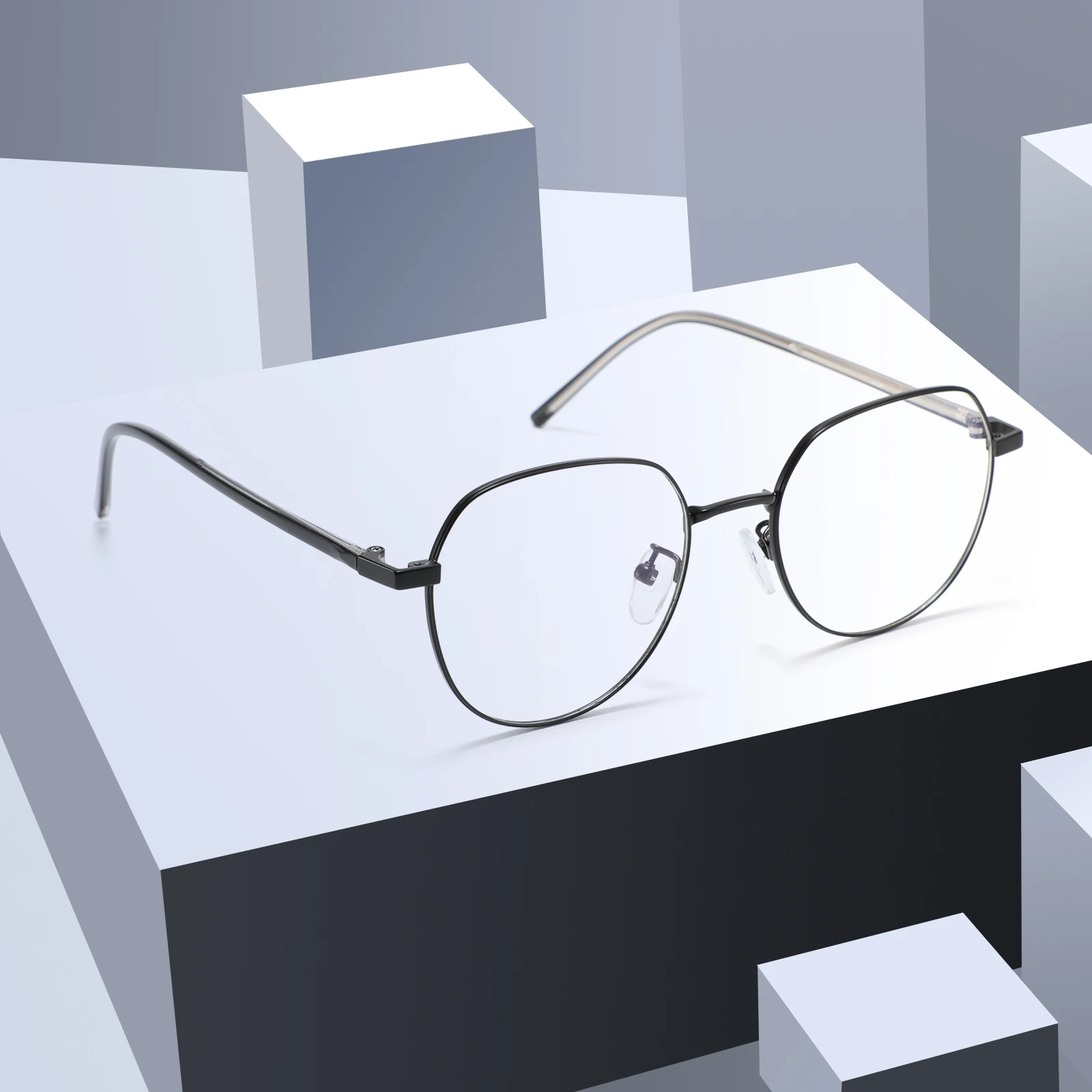 New Design Stainless Steel Women Men Spectacle Eyeglass Glasses Optical Eyewear Frame