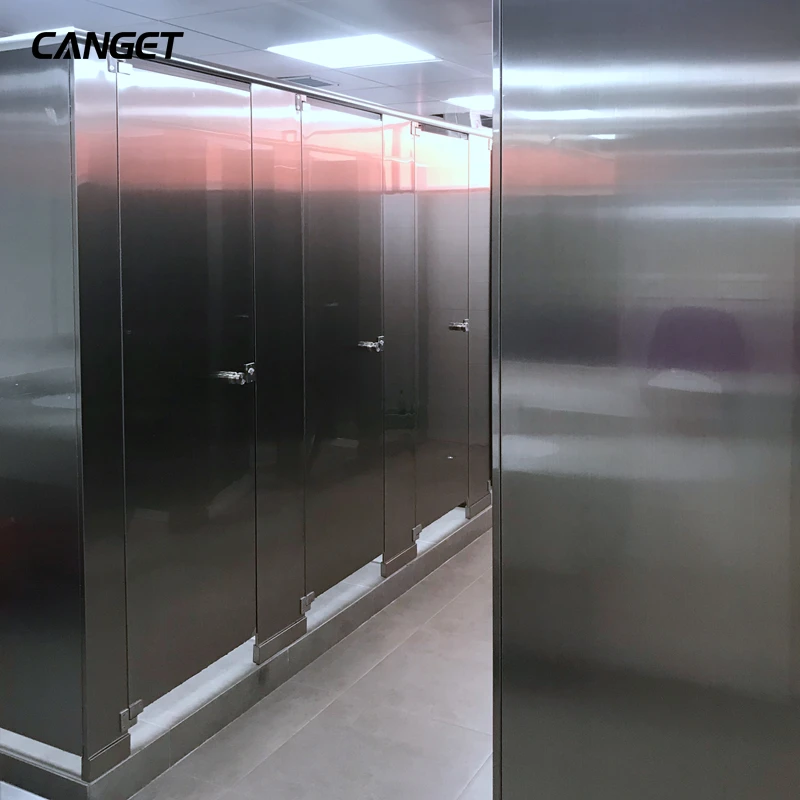 Public aluminum honeycomb panel toilet partitions Door