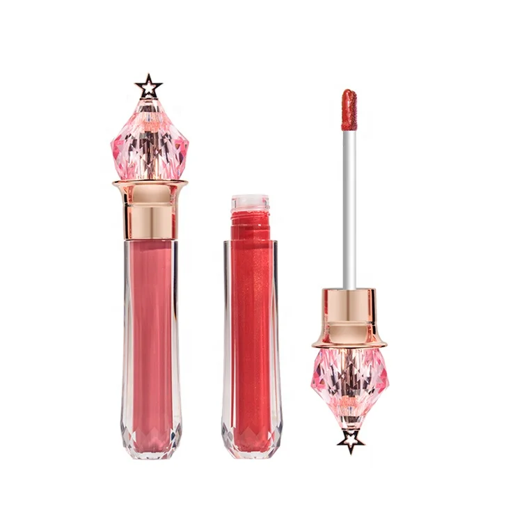 High Shine Lipgloss Wholesale Five-pointed Star Truncheon Tube Lipstick Vegan Lipgloss Base