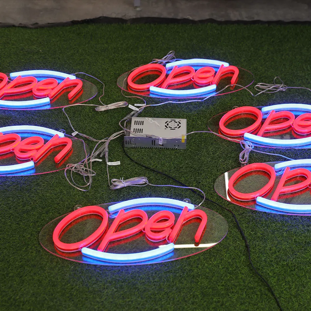 Led open sign led store sign custom open led signs