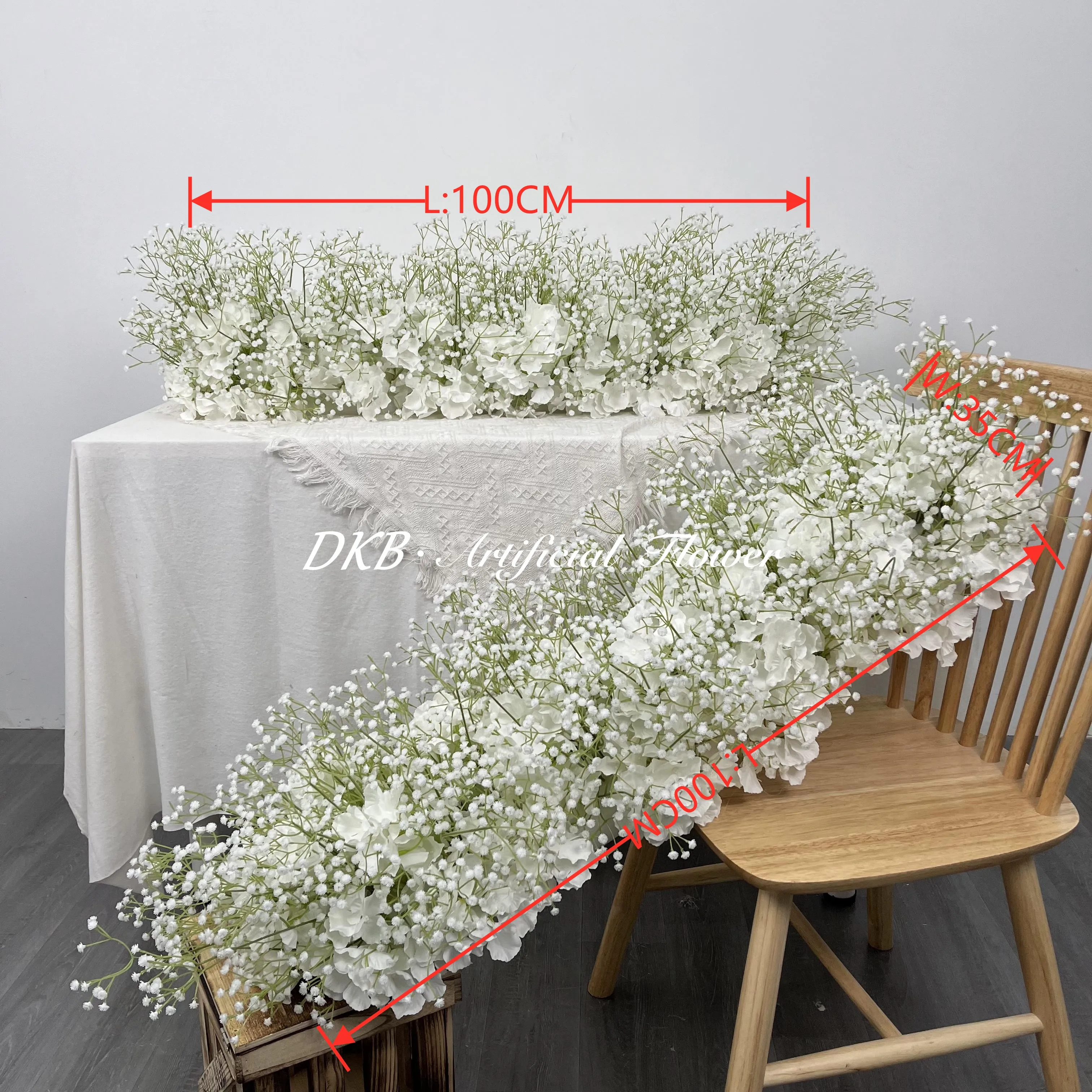 DKB Factory spot wholesale fast delivery babies breath faux flowers artificial rose babys breath flowers for decoration