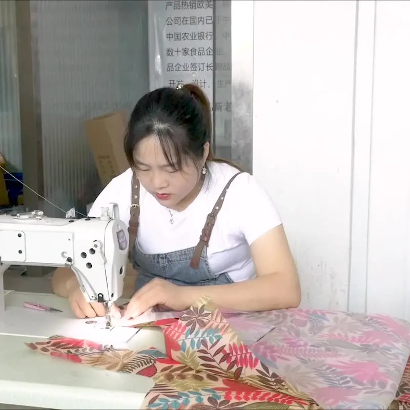 Fashion Customized Fabric Printed Shopping Vest Bags Washable Durable Shopping Bags Reusable Storage High Quality Foldable