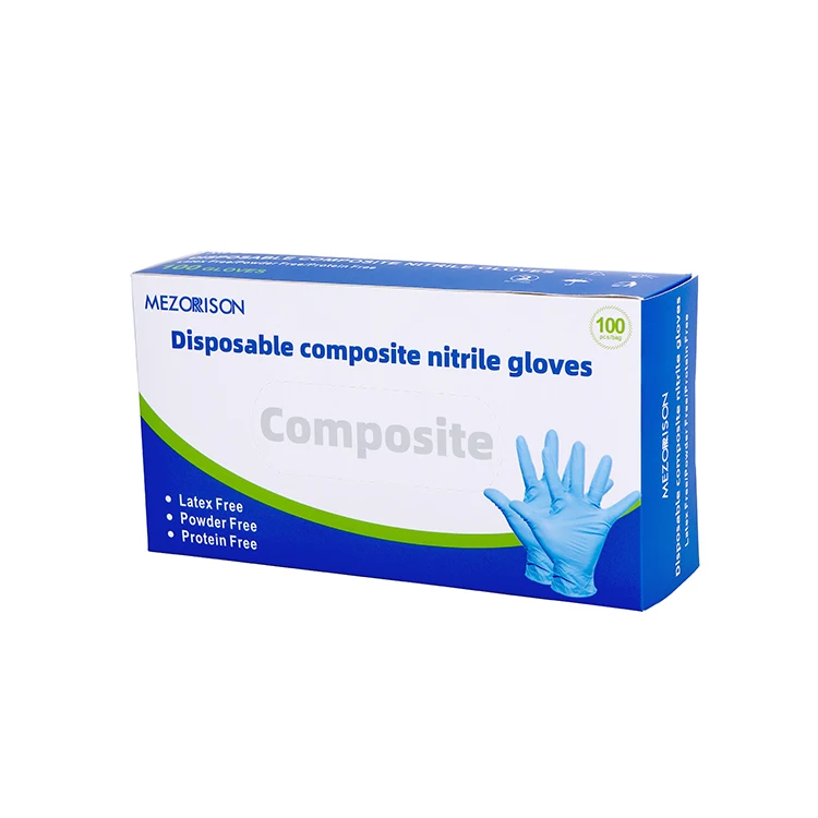 Disposable medical nitrile gloves examination gloves powder free