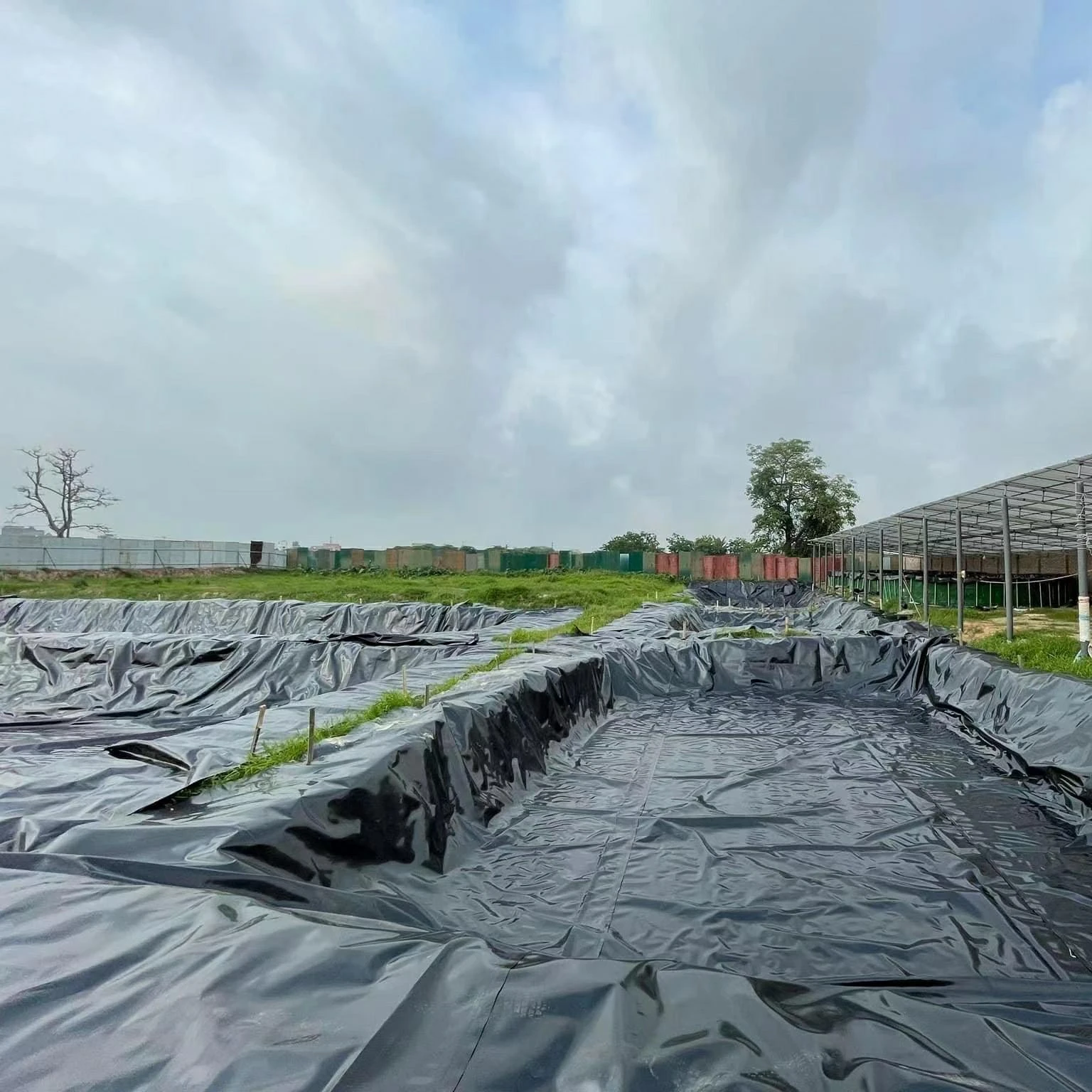 Factory Hot Sale Fish Farming 300mic 0.3mm Pond Liner Shrimp Farming Liner HDPE Plastic Sheet New Virgin Material anti UV Cheap
