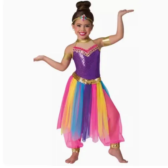 india dance costumes kids Arab jazz dance wear Arabic Belly Dance dress Indian Belly Dancing Costumes Dress Performance wear