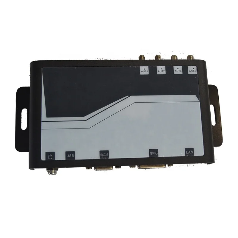 USB/RS232/RJ45/POE 4TNC UHF Fixed Reader Impinj 2000 ZK-RFID403 with 12dbi antenna