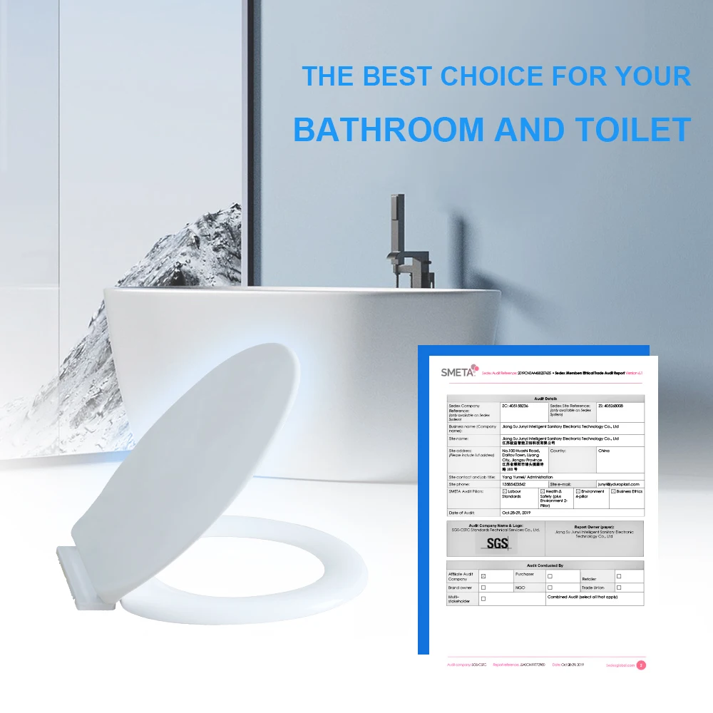 Hot Sale Toilet Seat Modern round Urea with Soft Close Hinge Sanitary WC Cover for Family Bathroom Toilet Seat