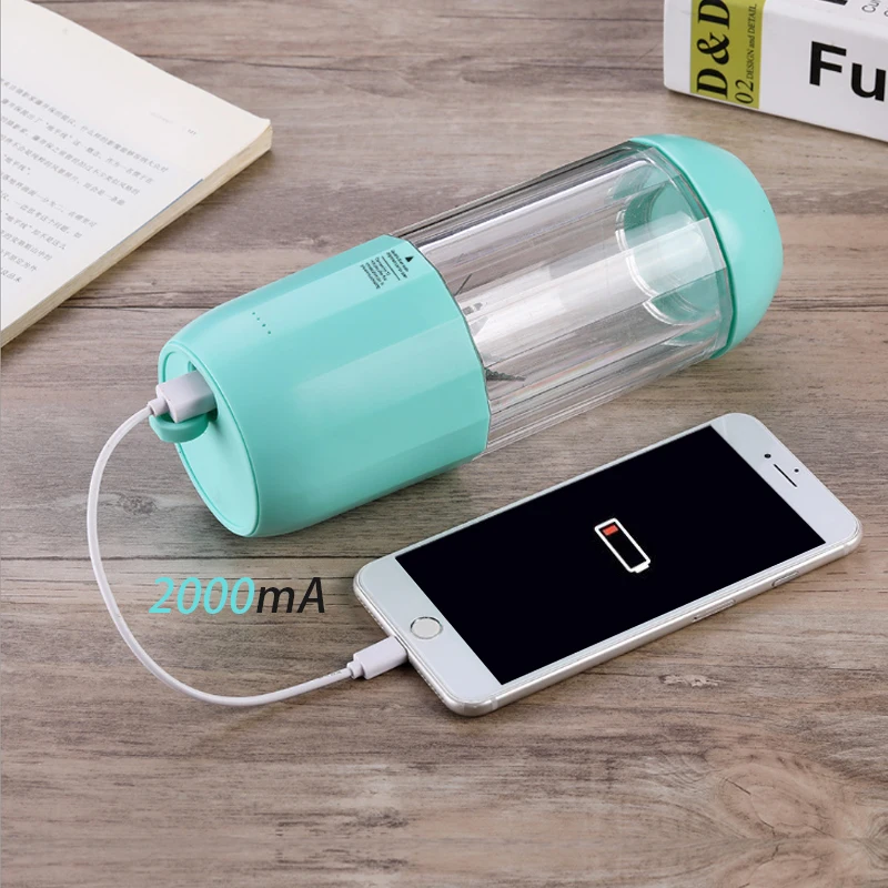 
Attractive Designs 4000wAh 17oz Plastic Travel Cups Mini Electric Portable Blender USB 