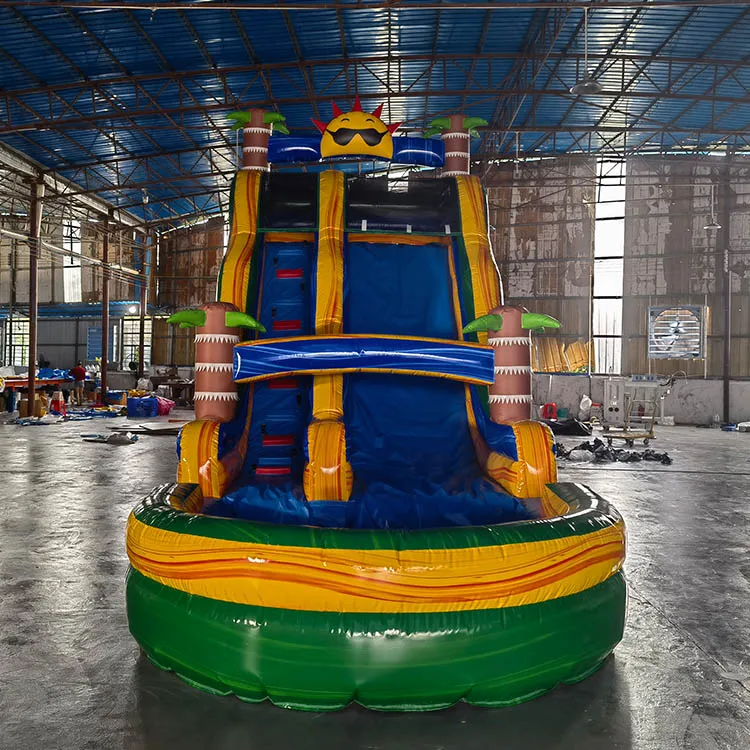 Hot Sale Used Water Kids Swimming With Giant Inflatable Pool Slide For Adult