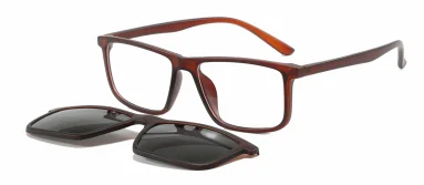 Unisex 2-in-1 Clip-On Magnet Sunglasses Factory Direct Optical Polarized Sun Glasses Frames Fashion Eyeglasses