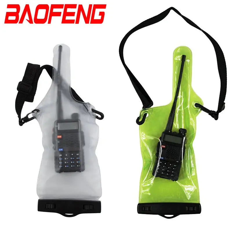 Various Good Quality  Cover Holder With Lanyard Portable Baofeng Radio PVC Waterproof Bag Case Pouch For Walkie Talkie