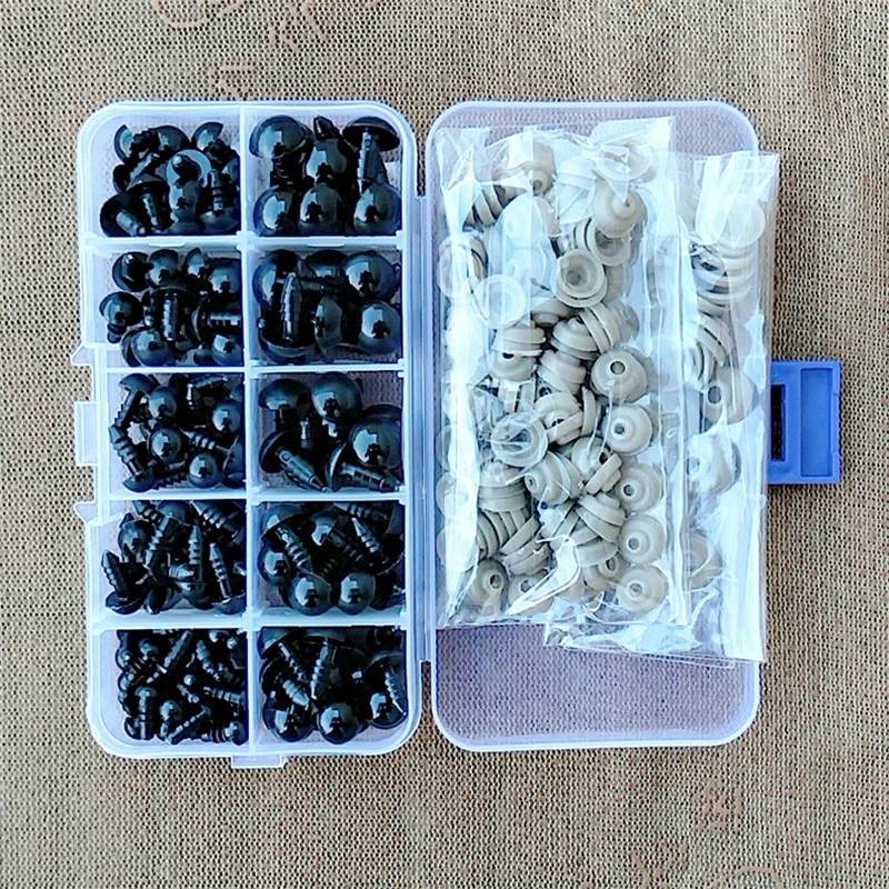  DIY Инструменты 100 шт. на возраст от 6 до 12 лет мм черный изделия из пластика защитные глаза для плюшевого медведя кукол делая животных аксессуары