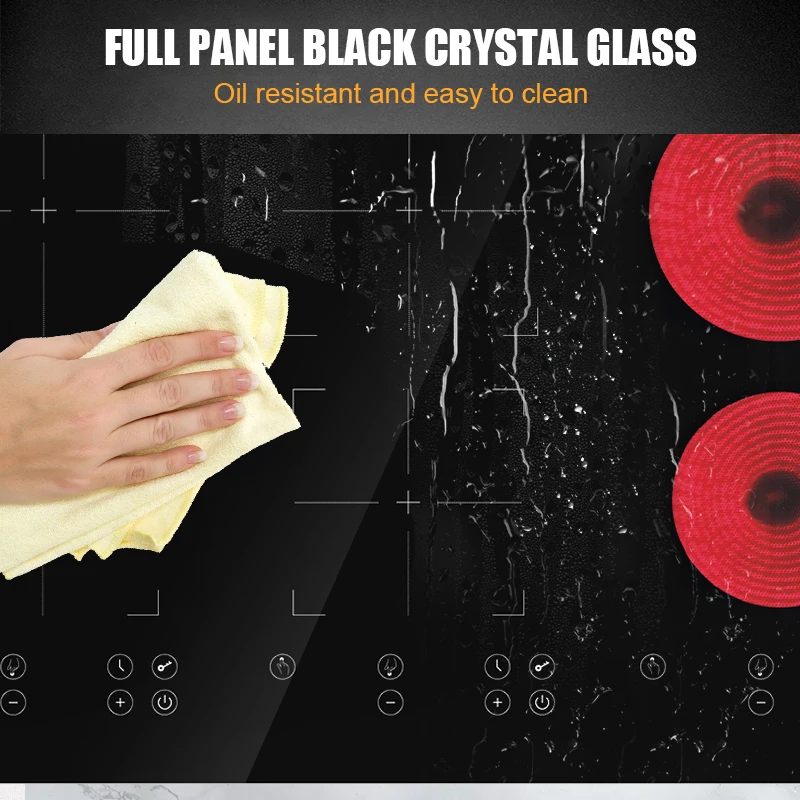 Cheap 9000W Six Cookers Dual Overheating Protection Fashion Wholesale Price Infrared Cooker Induction Cooktop Cooker