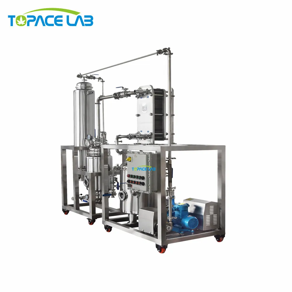 Topacelab падающий пленочный испаритель из нержавеющей стали промышленный с высоким эффектом Дистилляция Cbd